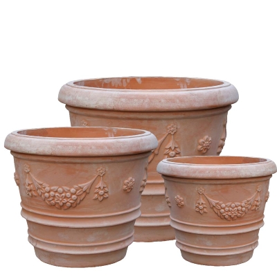 TERRAKOTTA TOPF TC962 SET 3 Ø4064CM TERRA